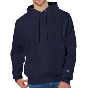 NEW Champion Men's Navy Blue Reverse Weave Hooded Sweatshirt Size 2XL-S1051